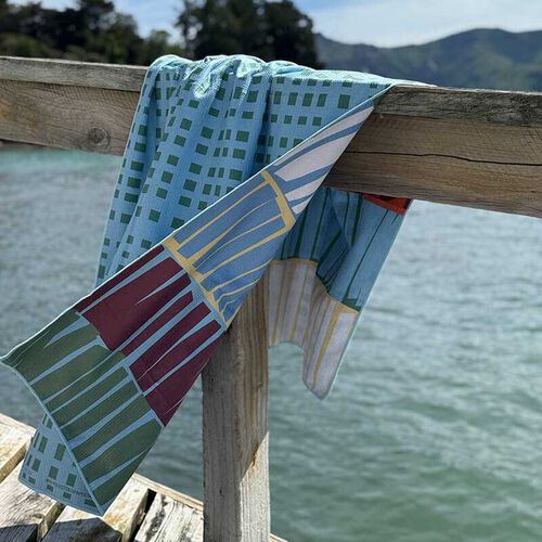 ICO Traders Sandfree Beach Towel - Cheese & Pineapple